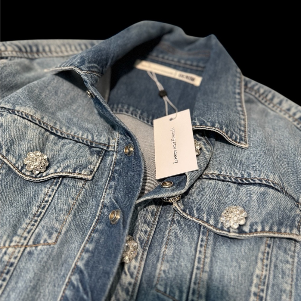 Lovers + Friends Blue Denim Mini Dress